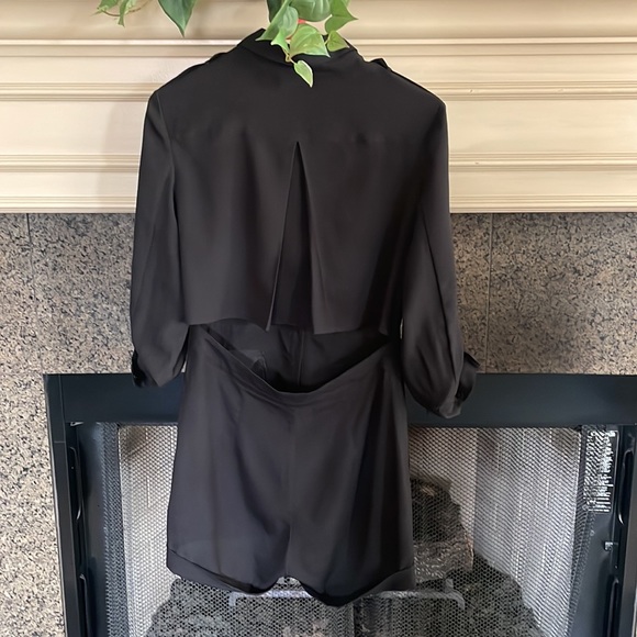 BEBE, Black, Romper Cut Out, Open Back - Picture 9 of 11